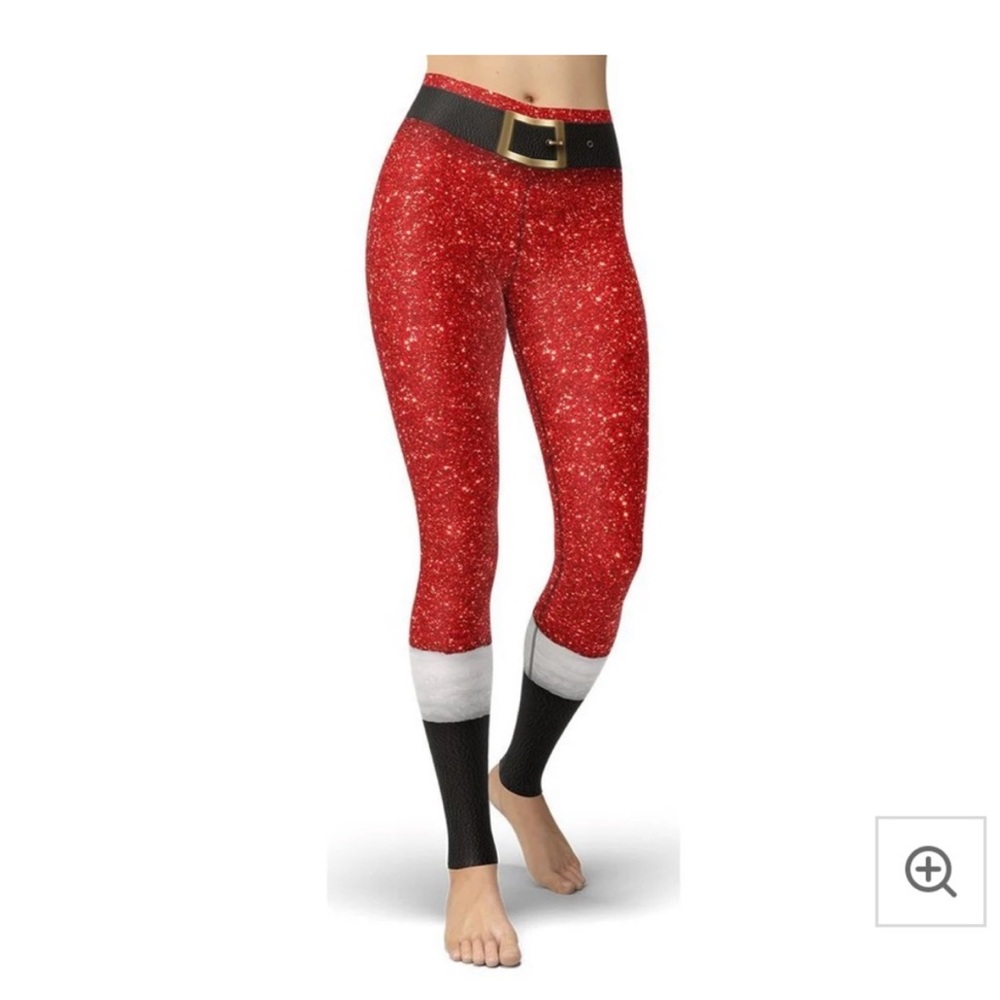 ❤️ FIERCEPULSE Santa's Outfit Yoga Leggings. Size M❤️